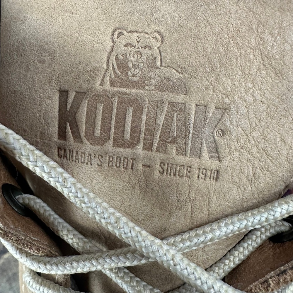 Kodiak Women's Low-Rider Original Tan Leather Ankle Boots Size 7 US 37.5‎ EU - Picture 6 of 10